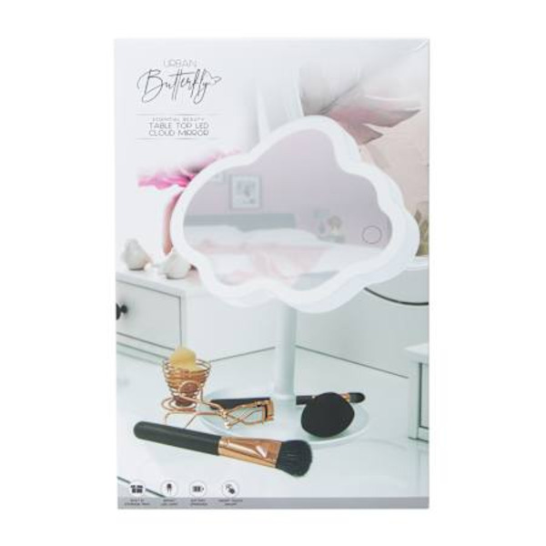 Urban Butterfly Essential Beauty Table Top LED Cloud Mirror