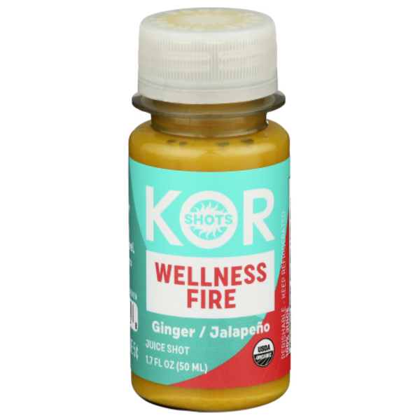 KOR Shots Organic Ginger Jalapeno Wellness Fire Shot Same-Day