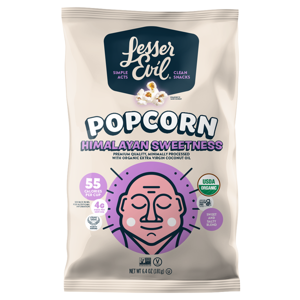 お歳暮 人気 オシャレ Popcorn, Organic LesserEvil Himalayan Same-Day Sweetness フェイスジェル・ゲル