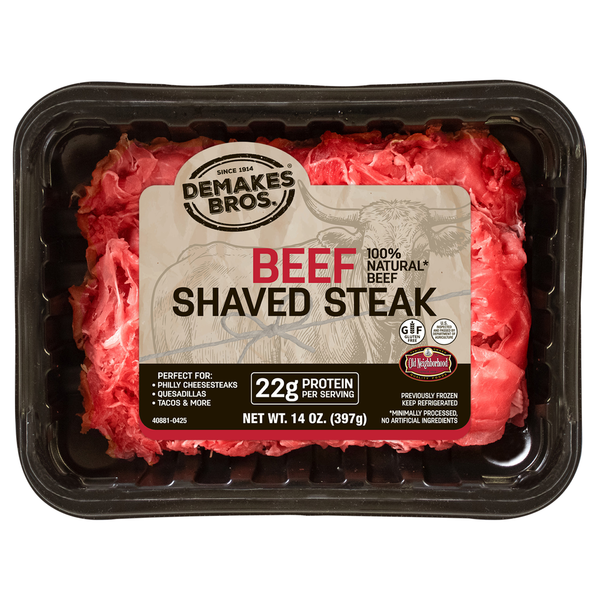 Demakes Beef Shaved Steak Same-Day Delivery or Pickup Tops