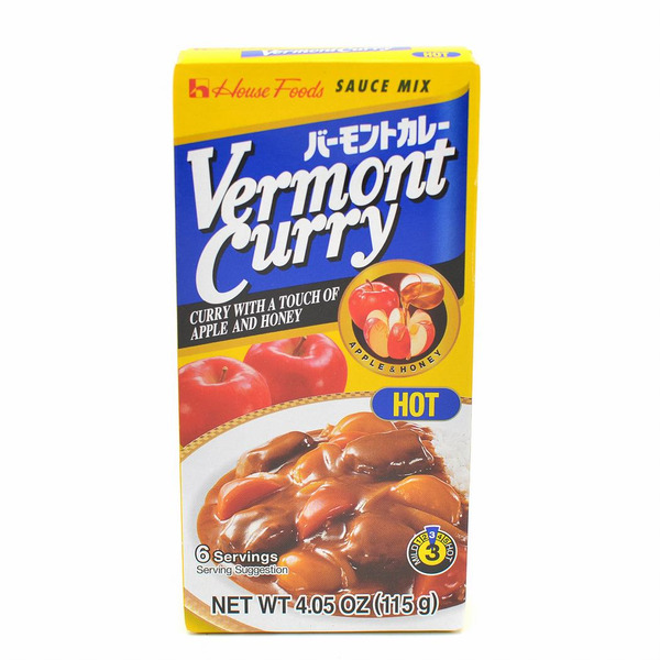 House Foods Sauce Mix, Hot, Vermont Curry