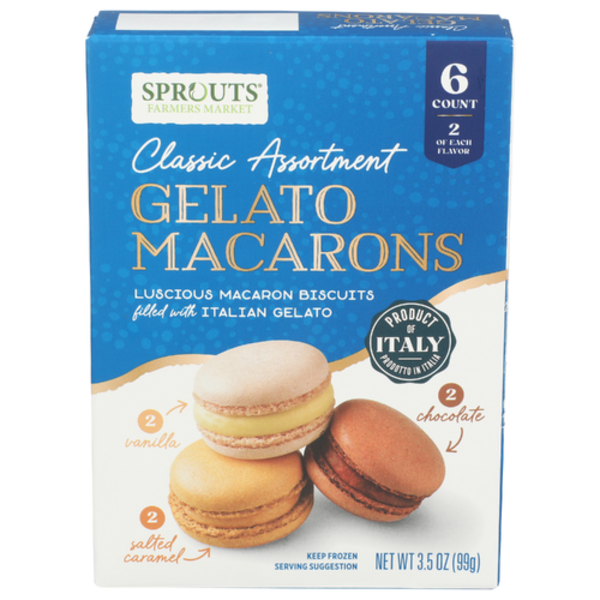 Sprouts Classic Assortment Gelato Macarons 6 Pack