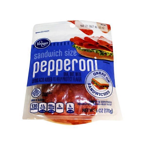 Kroger Sandwich Size Pepperoni (6 oz) Instacart