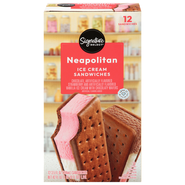 Signature SELECT Ice Cream Sandwiches, Neapolitan