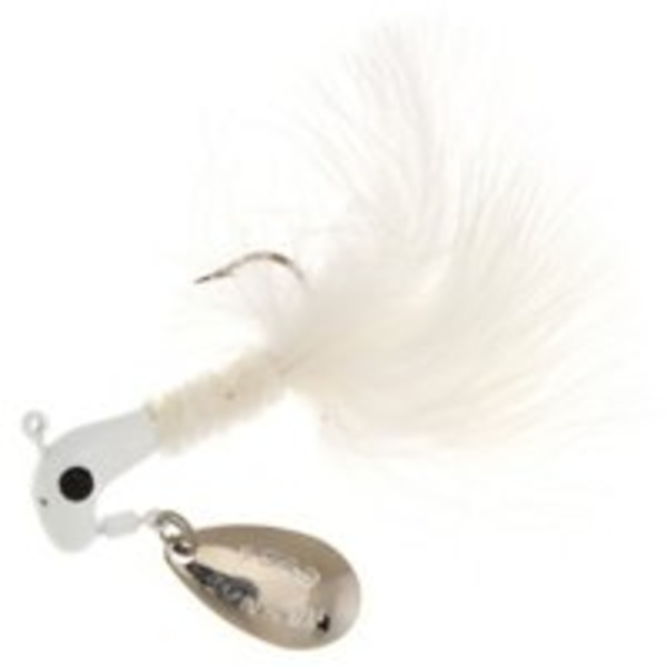 Blakemore Real Magic B2-1004-001 Road Runner Walleye Fishing Jigheads Marabou 1/4 oz Underspin Fishing jig - White