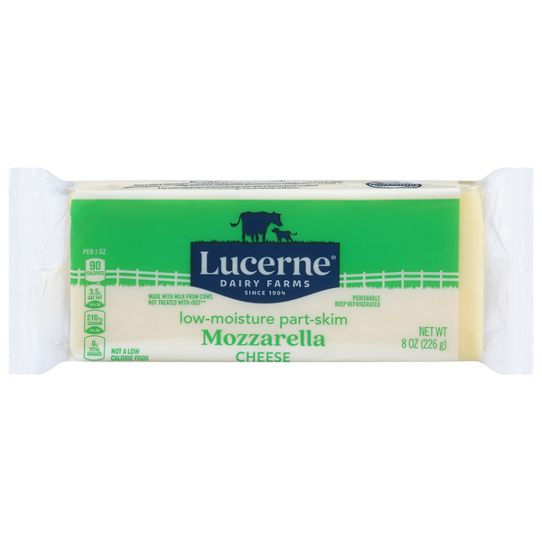 Lucerne Cheese, Low-Moisture, Mozzarella, Part-Skim