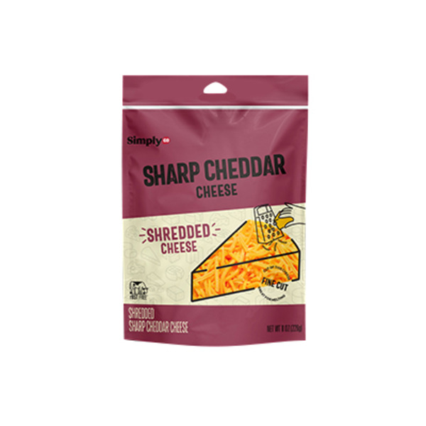 SimplyGO Fine Shredded Sharp Cheddar Cheese