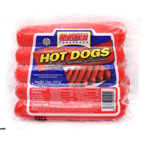 Martin Purefoods Hot Dogs