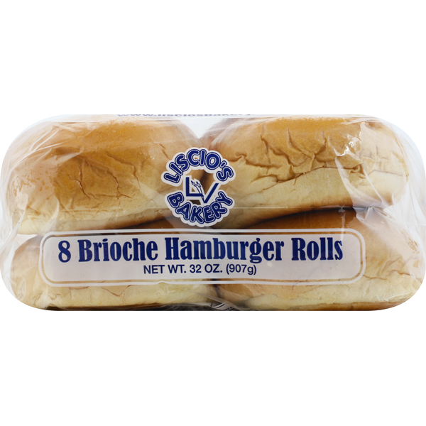 Liscios Bakery Hamburger Rolls, Brioche (8 each) Instacart
