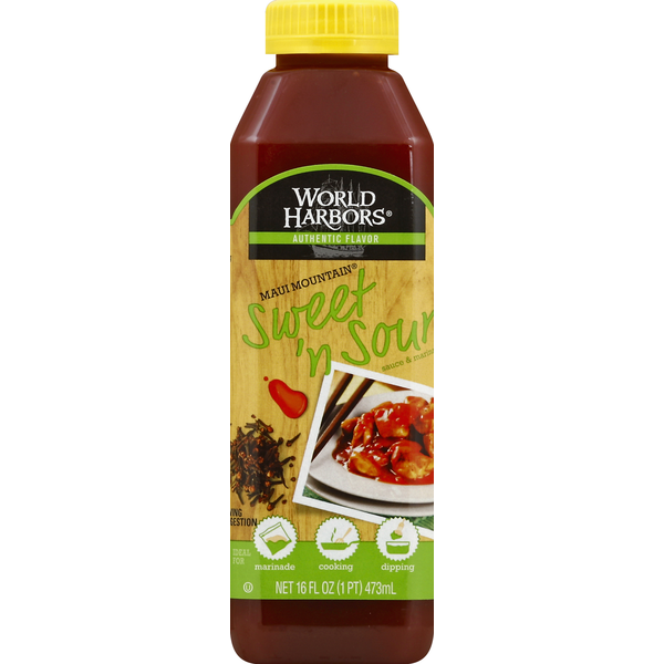 World Harbors Sauce & Marinade, Maui Mountain Sweet 'n Sour Same