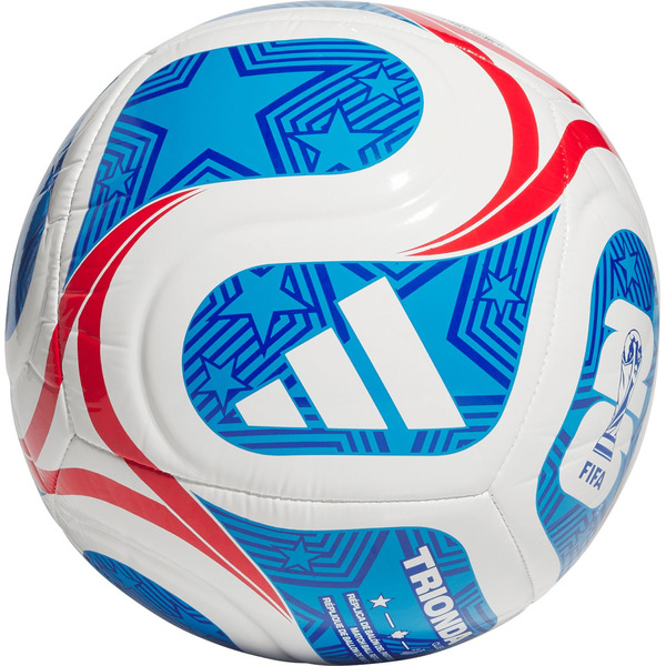adidas FIFA World Cup 2026 Trionda USA Club Soccer Ball, Size 3 - White/Royal Blue/Red
