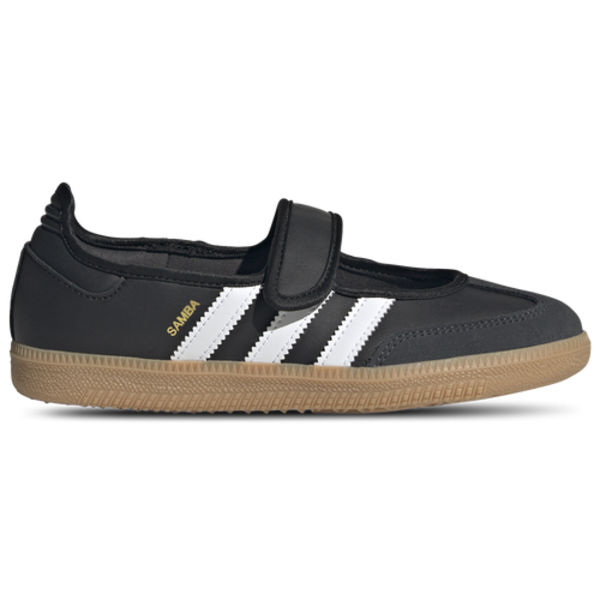 adidas Kids' Grade School Samba Jane Shoes, Size 4, Medium/B Width - Core Black/Ftwr White/Gum 3