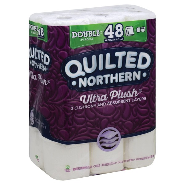 Quilted Northern Bathroom Tissue, Unscented, 3Ply (24 each) from Safeway Instacart