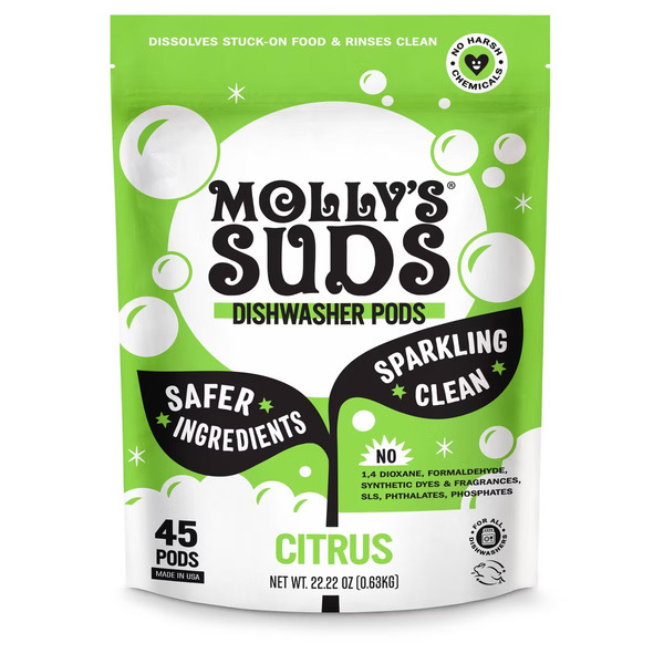 Molly's Suds Dishwasher Pods Citrus