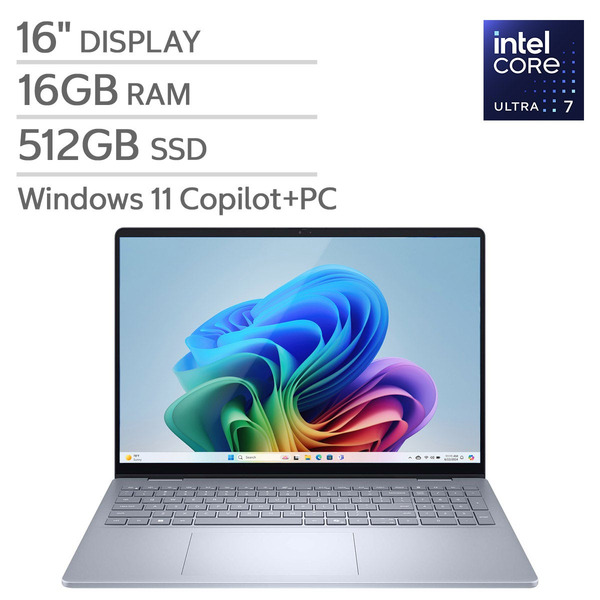 Dell Plus 16" Touchscreen Laptop - Intel Core Ultra 7 256V Processor - FHD (1920 x 1080) - 16GB RAM