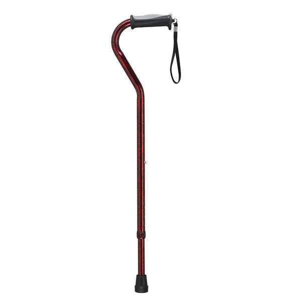 Drive Cane Offset With Gel Grip - Red Crackle Same-Day Delivery
