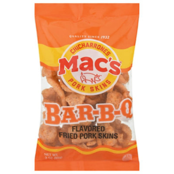 Mac's BBQ Flavored Fried Pork Skins