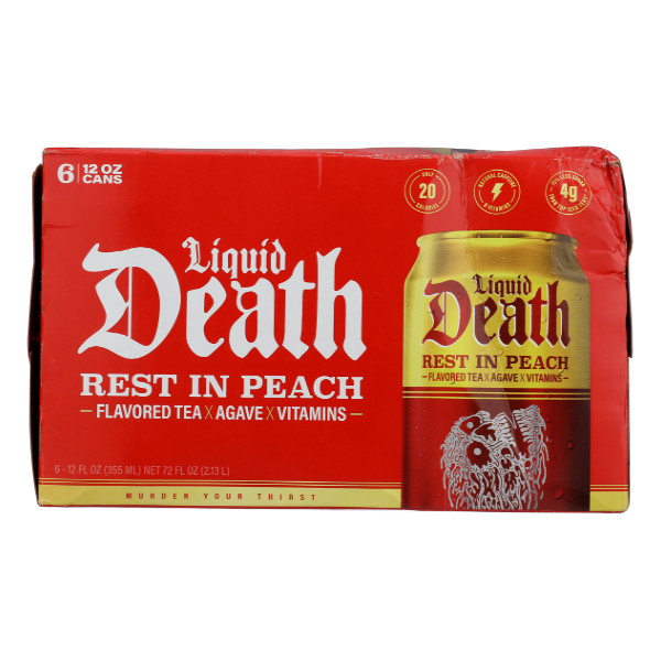 Liquid Death Rest in Peach Iced Tea