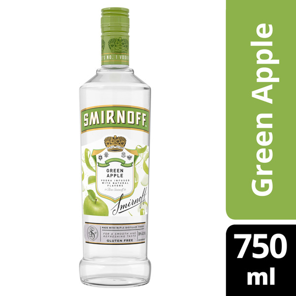 Smirnoff Green Apple (Vodka Infused with Natural Flavors) Same-Day