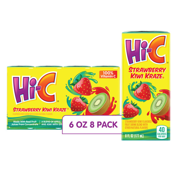 Hi-C Strawberry Kiwi Kraze Fruit Drink Same-Day Delivery or
