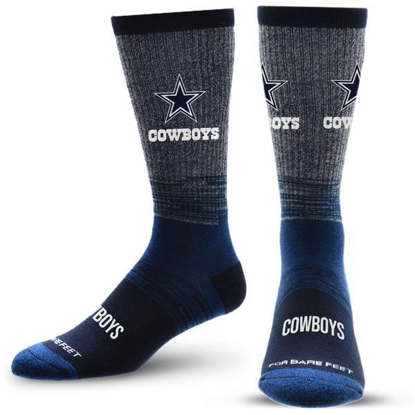 For Bare Feet Adult Dallas Cowboys Team Tonal Socks