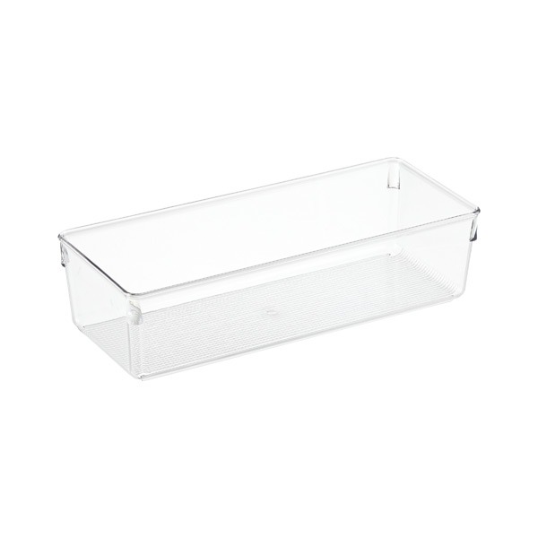 iDesign 5" x 12" x 3" Clear Linus Small Closet Drawer Organizer