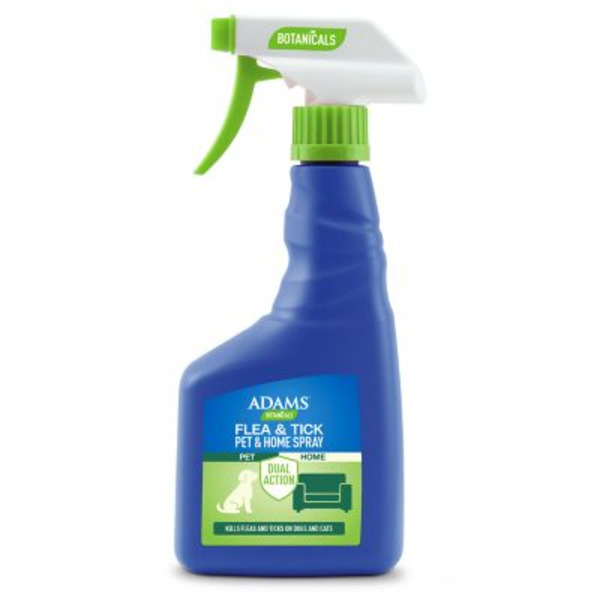 Adams Plus Botanical Pet and Home Herbal Scented Flea and Tick Spray for Pets, 16 oz.