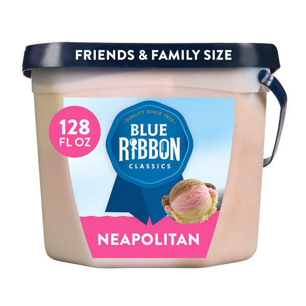 Blue Ribbon Classics Neapolitan Frozen Dessert Pail, 128 fl oz