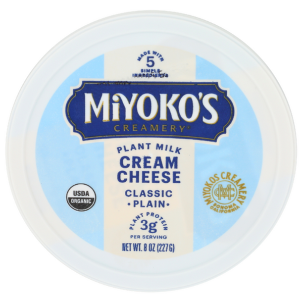 Miyoko's Creamery Organic Classic Plain Plant Milk Cream Cheese