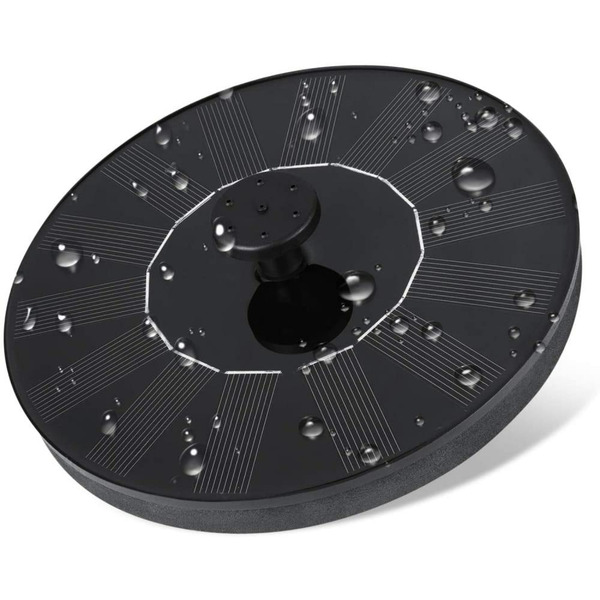 Dartwood 4 Nozzle Heads - Perfect for Bird Baths and Small Ponds 2-in H Black Plastic Solar birdbath