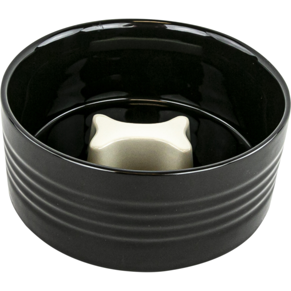 Play On Ceramic Bone Dog Bowl