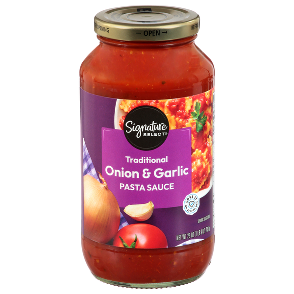 Signature SELECT Pasta Sauce, Traditional, Onion & Garlic