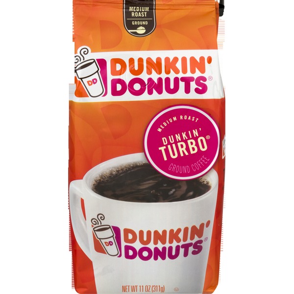 Dunkin' Donuts Coffee, Ground, Medium Roast, Dunkin' Turbo (11 oz