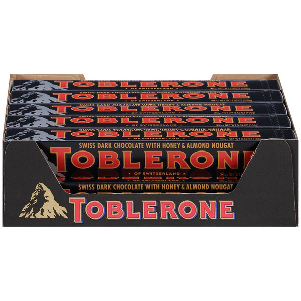 Toblerone - Dark Chocolate Candy Bar - 3.52 oz/20 ct