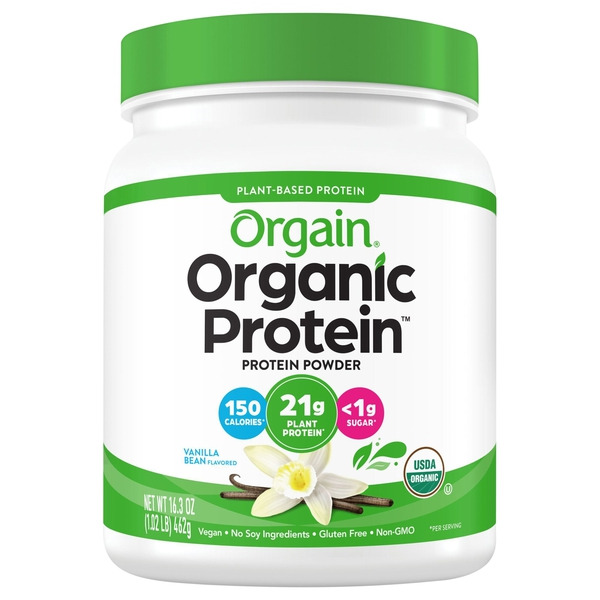 Orgain Organic Vegan 21g Protein Powder, Plant Based - Vanilla