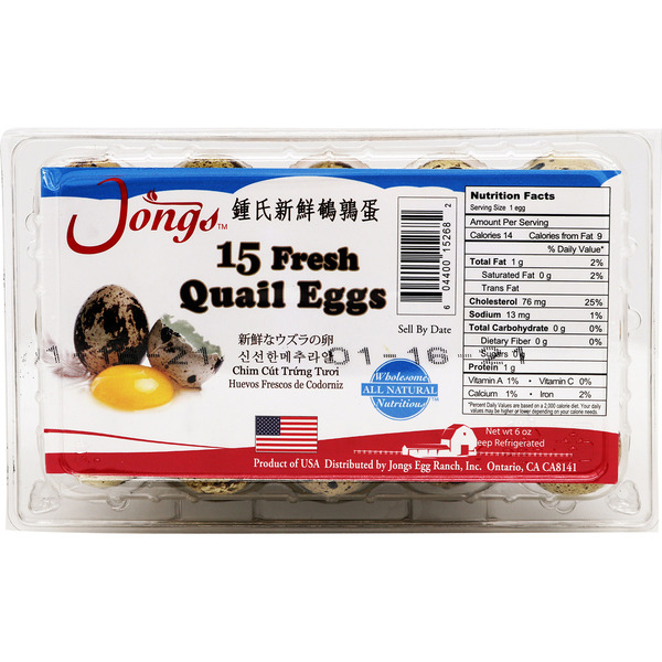 Jong's Egg Ranch Fresh Quail Eggs