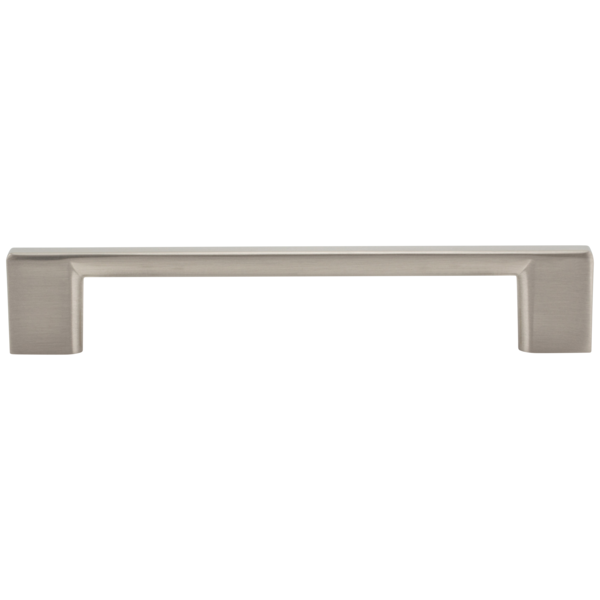 Villa Valentina Series No. 12, 5-1/16-in , 128mm Center to Center Satin Nickel Square Bar Drawer Pull