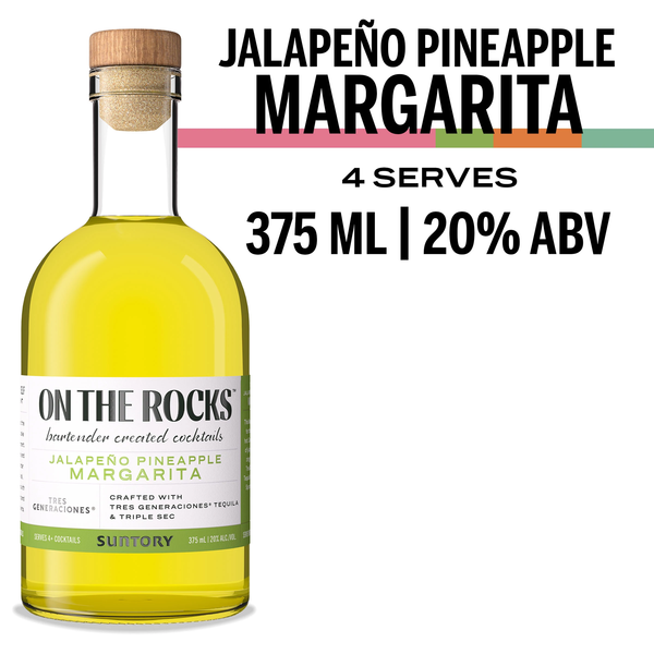 On The Rocks Tres Generaciones Jalapeño Pineapple Margarita Same