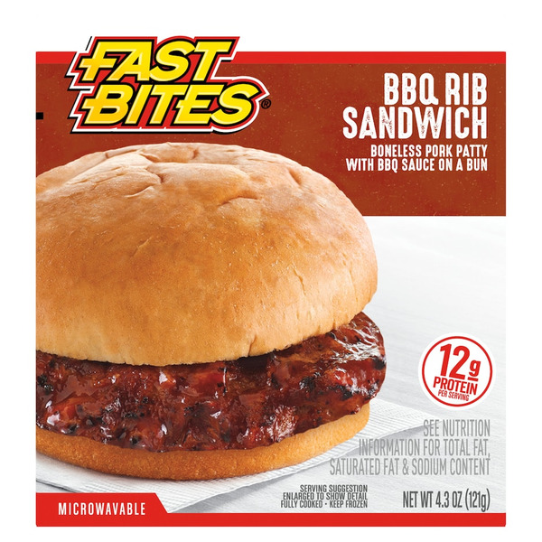 Fast Bites Sandwich, BBQ Rib