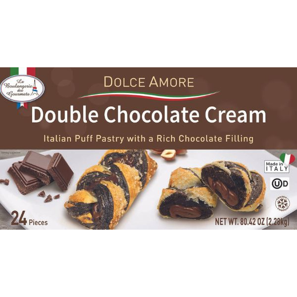 Frozen La Boulangerie des Gourmets - Dolce Amore, Double Chocolate Cream Pastry - 24 Ct