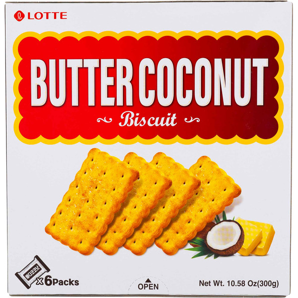 Lotte Butter Coconut Sweet Biscuit