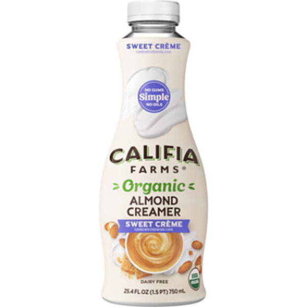 Califia Farms Organic Sweet Creme Almond Milk Coffee Creamer