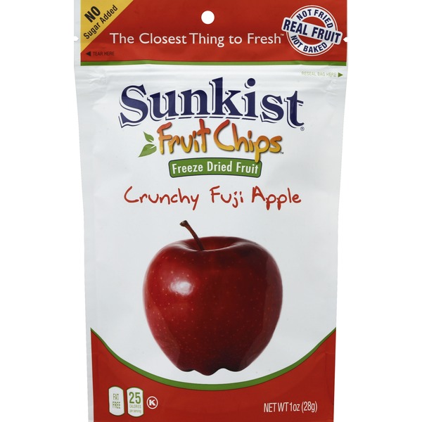 Sunkist Fruit Chips, Crunchy Fuji Apple (1 oz) from Walmart Instacart