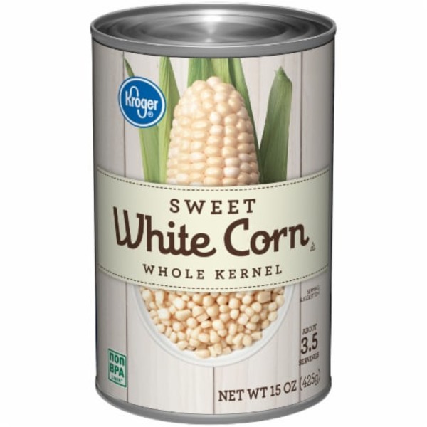 Kroger Sweet White Corn Whole Kernel (15.25 oz) from Kroger Instacart