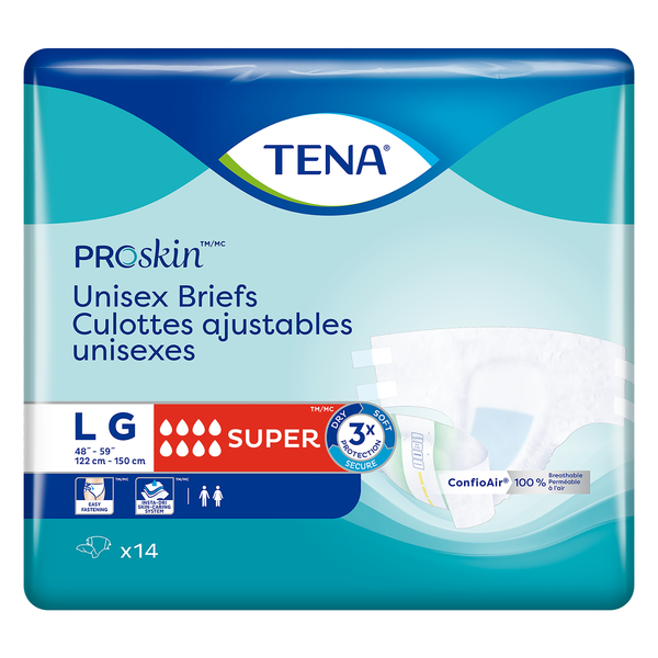 TENA Intimates ProSkin Unisex Adult Diapers, Maximum Absorbency