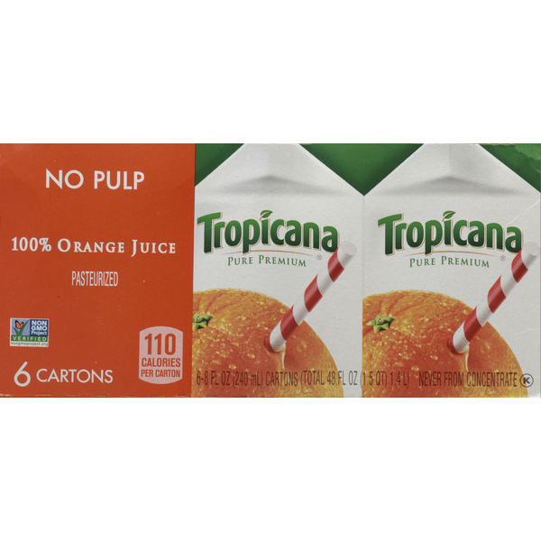 Tropicana Juice, 100% Orange, No Pulp Same-Day Delivery or Pickup
