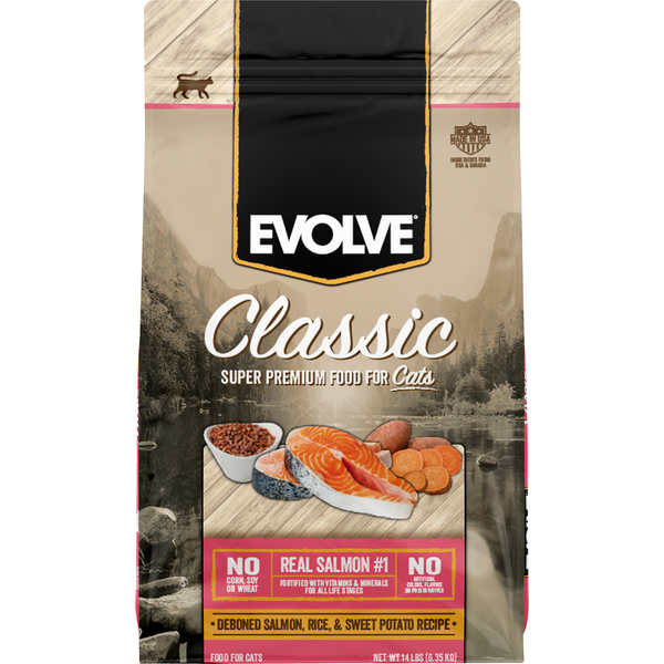Evolve Food for Cats, Deboned Salmon, Rice, & Sweet Potato Recipe (14