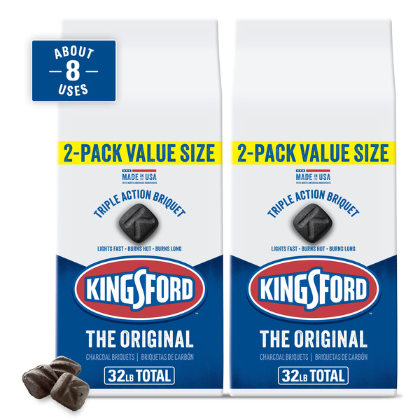 Kingsford 16 Lbs. Original Bbq Smoker Charcoal Grilling Briquettes (2-pack)