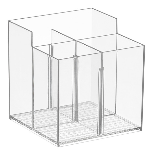 Everything Organizer 4-Section Pencil Cup - Clear