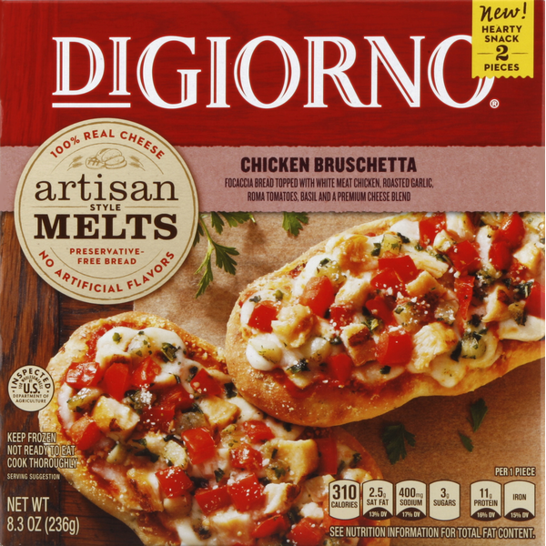 DiGiorno Artisan Style Melts Chicken Bruschetta Frozen Pizza Same